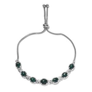 Green African Malachite Bolo Bracelet